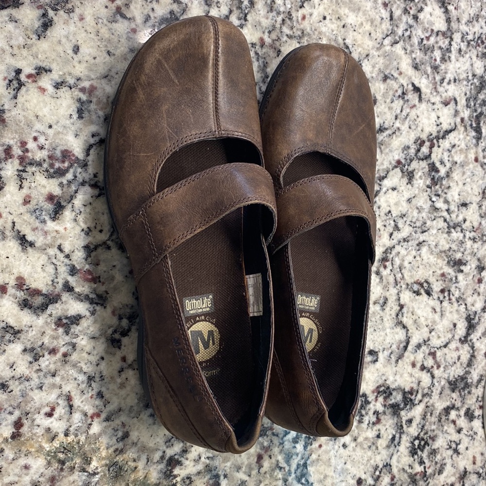 Merrell Brio Mary Jane shoes, dark brown 6.5 - Picture 2 of 6